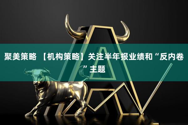 聚美策略 【机构策略】关注半年报业绩和“反内卷”主题